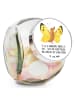 Mr. & Mrs. Panda Bonbonglas Schmetterling Zitronenfalter mit Spruch in Weiß