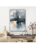 MuchoWow Leinwand bilder Abstrakte Kunst gold grau (BxH)