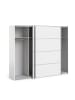 ebuy24 Schiebetürenschrank Veto B243 Weiß 243 x 64 cm