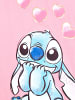 Lilo & Stitch Langarmshirt Disney Stitch mit Glitzer in Pink