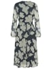 Laura Scott Meshkleid in marine-gemustert