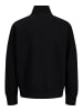 JACK & JONES PLUS Sweatshirt mit halbem Reißverschluss in Black