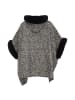 fraully Damen Poncho in Schwarz