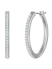 Yokoamii Creolen aus Messing mit Zirkonia in silber