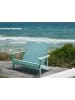 Beliani Gartenbank ADIRONDACK in Blau - (W) 125 x (H) 91 x (L) 73 cm
