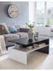 KADIMA DESIGN Wohnzimmertisch 90 x 43 x 60 cm mit Ablage Holz Schwarz / ,