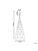 Beliani LED Deko ICELAND in Bunt - (W) 47 x (H) 120 x (L) 47 cm