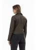 DreiMaster Damen Bikerjacke Aus Leder in Taupe
