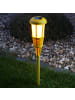 MARELIDA LED Solar Fackel mit Flammeneffekt H: 61cm in gelb
