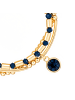 Lulu & Jane Armband aus Metall-Legierung mit Glaskristall in gelbgold