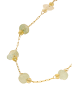 IZIA Women Chain Anklet in Gold Green