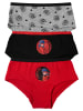 United Labels 3er Pack Miraculous Panty Ladybug Unterhose Slip in Mehrfarbig