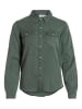 Vila Langarmbluse in duck green