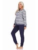 NORMANN Frottee Schlafanzug lang Pyjama - 88261 in navy
