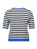 Betty Barclay Basic-Pullover kurzarm in Patch Dark Blue/Blue
