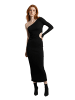 Alexa Dash Kleid in Schwarz