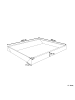 Beliani Schaumstoffrahmen SIMPLE in Schwarz - (W) 180 x (H) 20 x (L) 200 cm