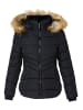 KOROSHI Kurzer, wattierter parka in SCHWARZ