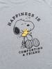 Snoopy Peanuts Snoopy Comforting a Friend Pyjama Kurzarm Shirt mit Shorts in grau/rosa