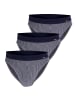 CiTO Slips 3er Pack in Navy / gestreift