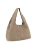 Les Visionnaires Paz Cozy Schultertasche Leder 43 cm in mushroom