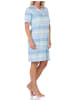 NORMANN kurzarm Nachthemd Ethnolook 125 214 226 in hellblau