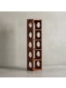 KADIMA DESIGN Wandmontiertes Weinregal aus Massivholz, 70x15x15 cm, 5 Fächer in Braun