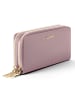 Lazarotti Bologna Leather XL Double Zip-Around Geldbörse RFID Leder 20 cm in rose