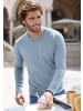 H.I.S Strickpullover in blau-meliert