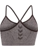 Hummel Sport-BH "Hmlci Seamless Scrunch Sports Bra" in Braun