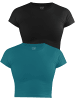 Janice Nerano in Petrol/Schwarz