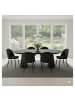 ebuy24 Esstisch Tokyo Schwarz 120 x 120 cm