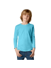 tectake Einfarbiges Langarm-Shirt für Kinder, hellblau