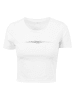 Mister Tee Cropped Tee in white