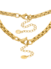 Steel_Art Schmuckset Frauen mit Armband und Halskette Aasele goldfarben in goldfarben