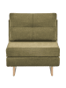 Beliani Einzelsofa JERSLEV in Grün/Braun - (W) 79 x (H) 87 x (L) 84 cm