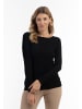 Albee Women Strick Pullover in Schwarz