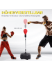 HOMCOM Punchingball-Set,Ø48 x H136-154 cm,Rot