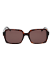 GCDS Unisex Sonnenbrille Quadratisch Braun