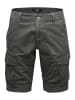 EGOMAXX Bermuda Cargoshorts mit Patten-Taschen A&S in Dunkelgrau