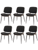 MCW 6er-Set Esszimmerstuhl O44, Natur, schwarz