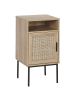 Beliani Beistelltisch PASCO in Braun/Schwarz - (W) 40 x (H) 78 x (L) 40 cm