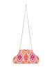 IZIA Women Clutch in Beige Multicolor