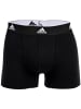 adidas Boxershort 6er Pack in Grau/Schwarz