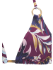 LASCANA Triangel-Bikini-Top in bordeaux bedruckt