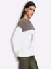 Heine Pullover in taupe-ecru-gemustert