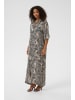 Kaffe Kleid KAthora Loose fit in Feather Gray Leaf Print