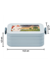 Mr. & Mrs. Panda Bento Lunchbox Einhorn Wut Design ohne Spruch in Blau Pastell