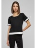 Urban Classics Mesh-T-Shirts in blk/wht