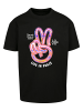 Mister Tee Mister Tee Unisex Live in Peace Oversize Tee in black